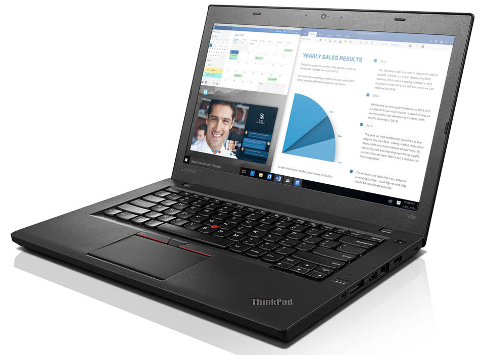 Lenovo ThinkPad T460 14" Laptop Intel Intel Core i5-6300U 256GB SSD 8GB RAM Windows 11 Pro - Refurbished