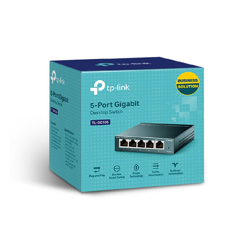 TP- Link 5-Port Gigabit TL-SG105 10/100/1000Mbps Desktop Switch