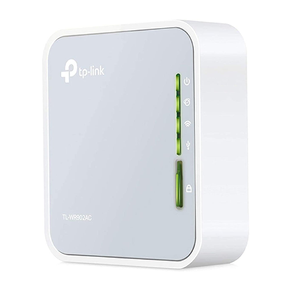 TP-Link AC750 Wireless Portable Nano Travel Router(TL-WR902AC) - Support Multiple Modes, WiFi Router/Hotspot/Bridge/Range Extender/Access Point/Client Modes, Dual Band WiFi, 1 USB 2.0 Port (Copy)