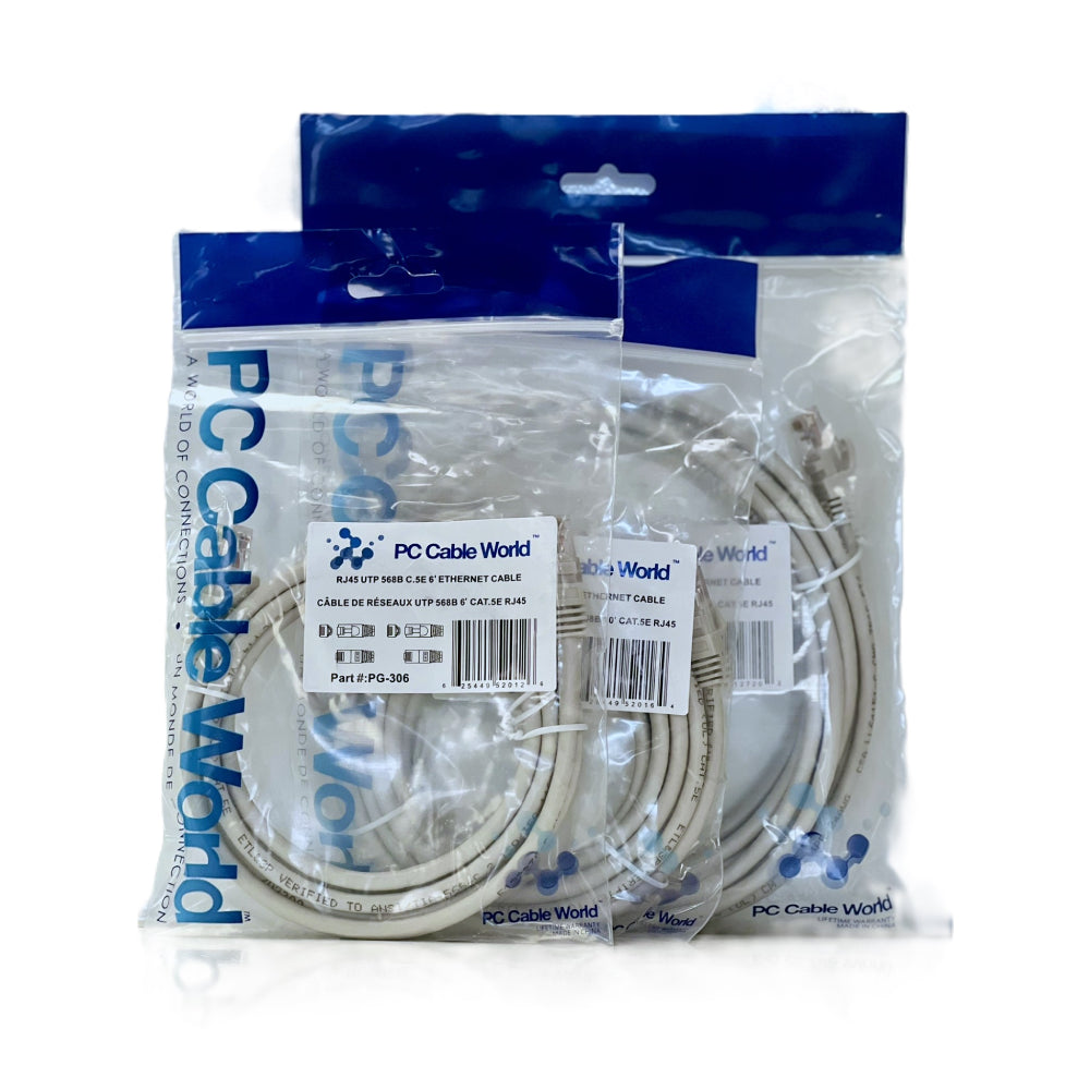 Cat5e Ethernet Cable 0.5ft to 25ft